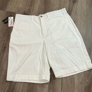 NWT Polo Ralph Lauren 33W Relaxed Fit Classic White 10” Inseam Chino Shorts